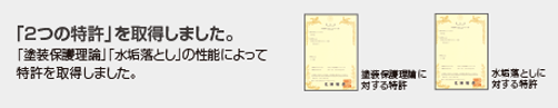 p_diamond03 2つの特許を取得